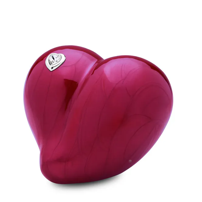 Hovedbilde LoveHeart m/Swarovski sten Vinrød
