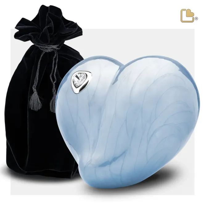 Hovedbilde LoveHeart m/Swarovski sten Blå